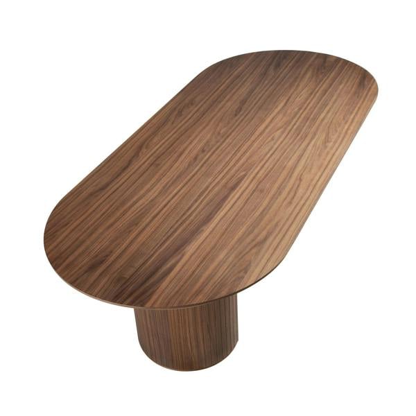 Angel Cerdá Oval Half Point walnut dining table 1104