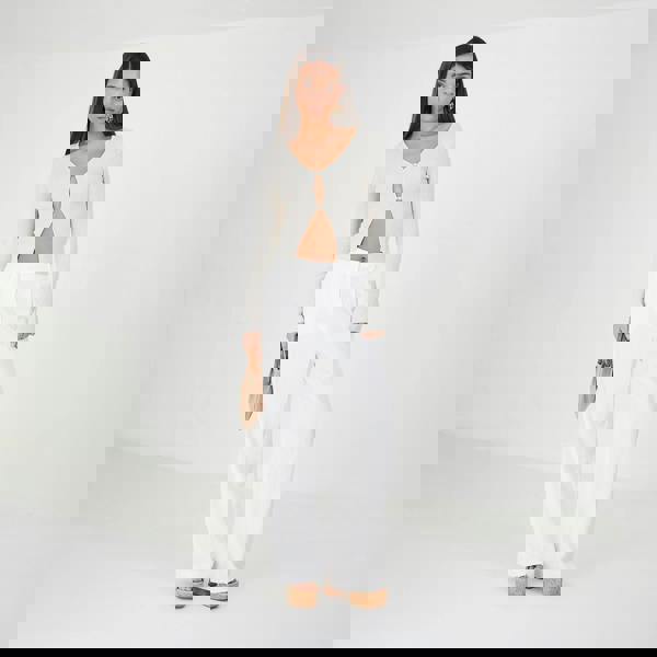 Brave Soul Stone Ribbed Knitted V-Neck Cardigan - Stone Image 3