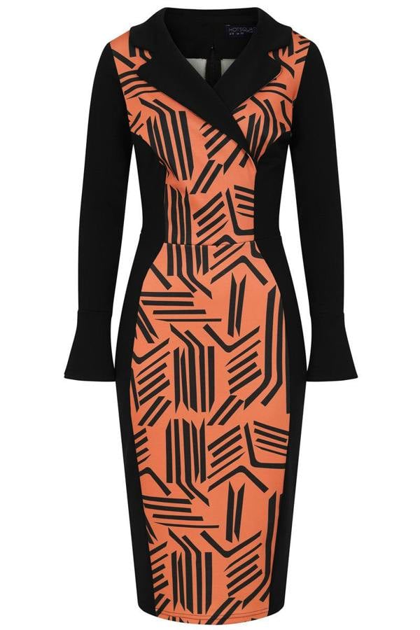 HotSquash Collar Detail Bodycon Dress