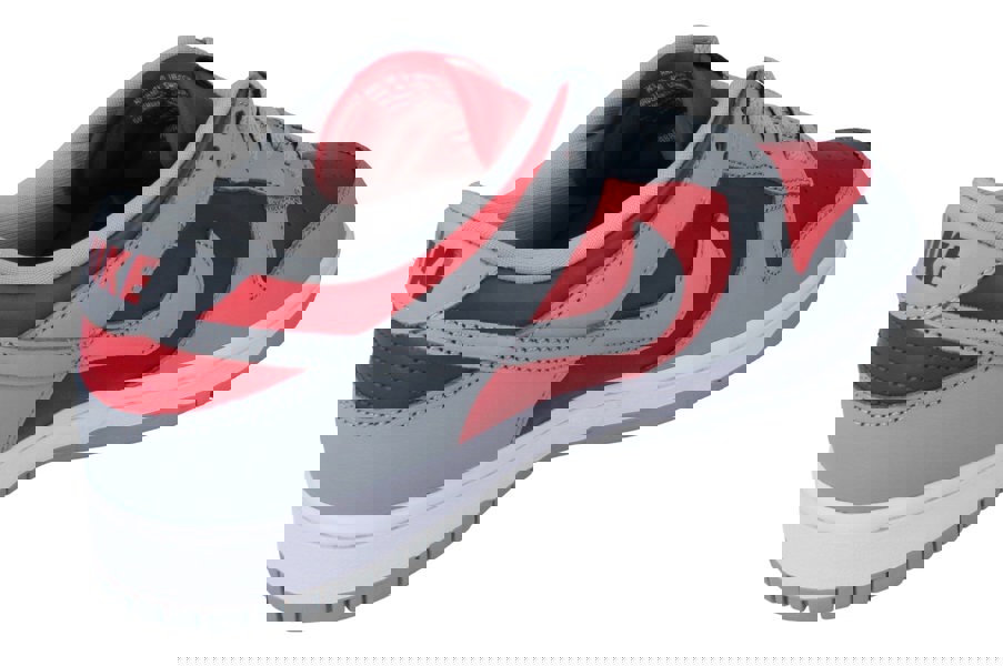 Nike Dunk Low QS Mens Trainers Fq6965 600 - Varsity Red Silver White 600 - Photo 2