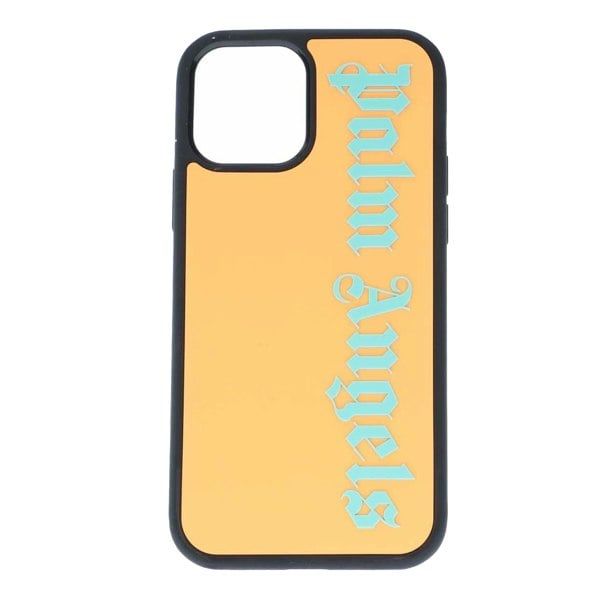 Palm Angels Classic iPhone 12 Pro Compatible Logo Phone Case - Orange/Fluorescent Green