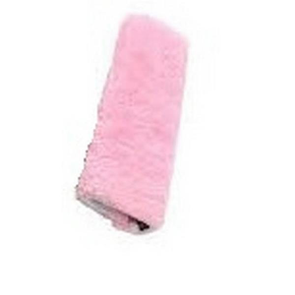 Eastern Counties Leather Sheepskin Seat Belt Cover - Pink - 