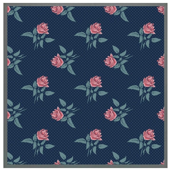 Benjamin Tate Design Roses & spots print (picture Frame)