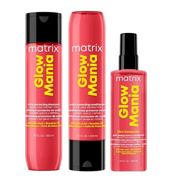 Matrix Glow Mania Shampoo Conditioner Leave-In