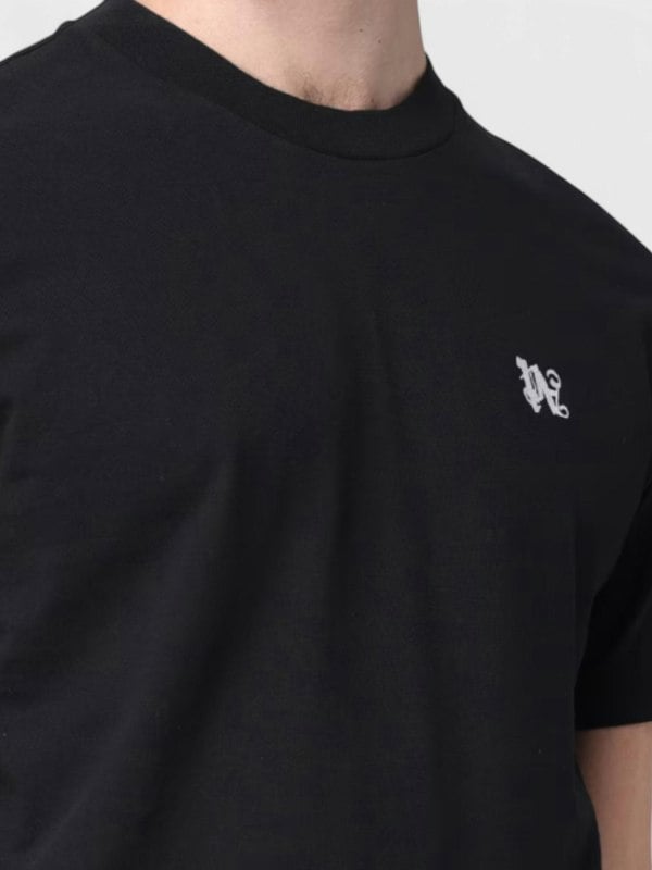 Palm Angels Logo Monogram Shirt Black - Supplied FashionPalm Angels
