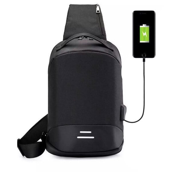 Aquarius Anti-Theft Waterproof Backpack with USB Charging Port Unisex Small Bag