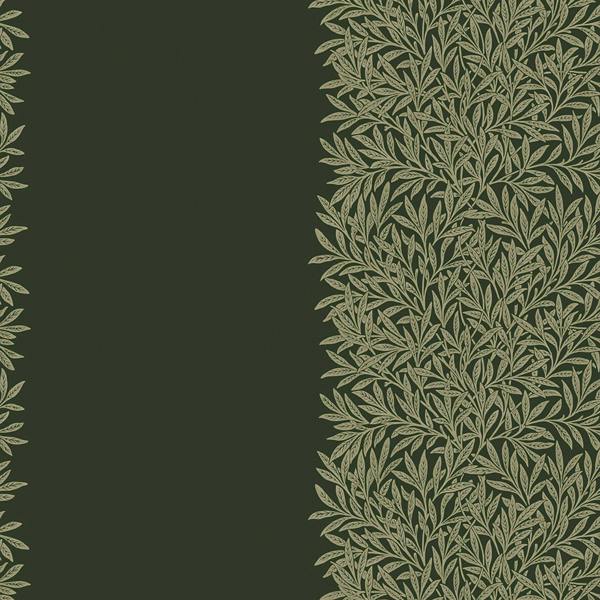 William Morris at Home Willow Stripe Privet Green Wallpaper