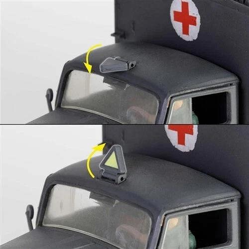 MCSlots Opel Blitz KFZ 305 Ambulance RAL7021 Dunkelgrau 1:32 Forces of Valor 801101B