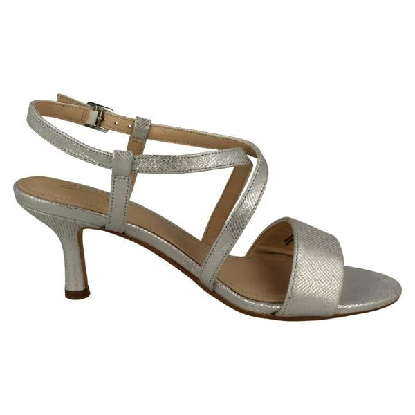 Clarks Ladies Clarks Strappy Heeled Sandals Amali Buckle