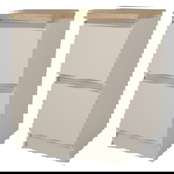 Furniture To Go Naia Bedside 2 Drawers in Cashmere Jackson Hickory