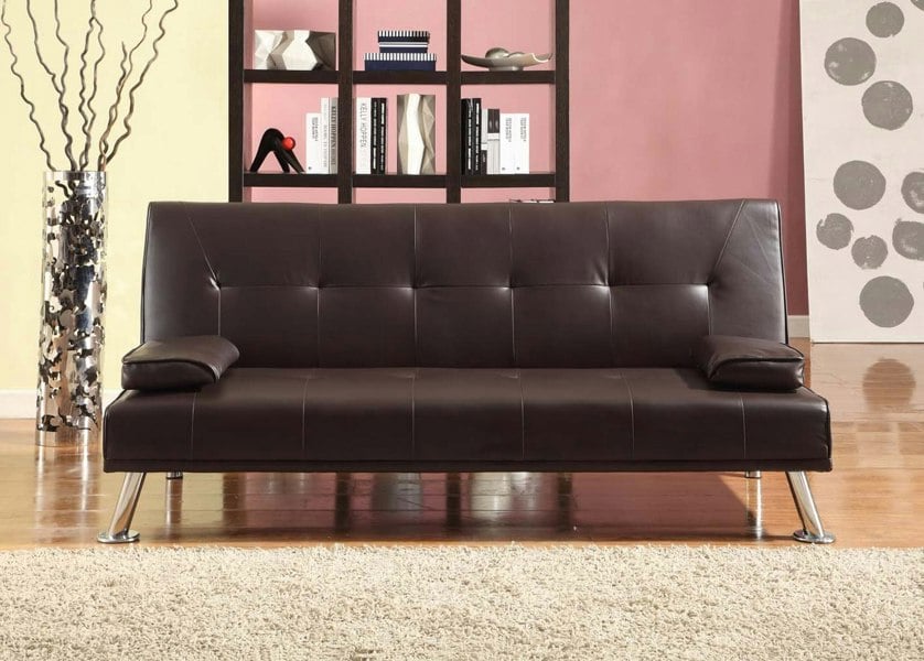 Comfy Living Naples Faux Leather Sofa Bed
