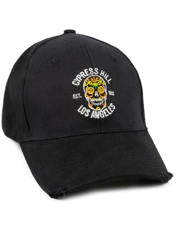Cypress Hill Unisex Black Band Logo Adjustable Curved Peak Cap (One Size)