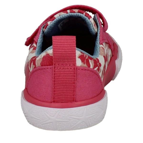 Clarks Girls Clarks Playprints Floral Starfish Design Canvas Shoes Foxing Shell