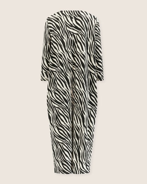 Mai Multicolour Zebra Streak Print V- Neck Jumpsuit- image 5