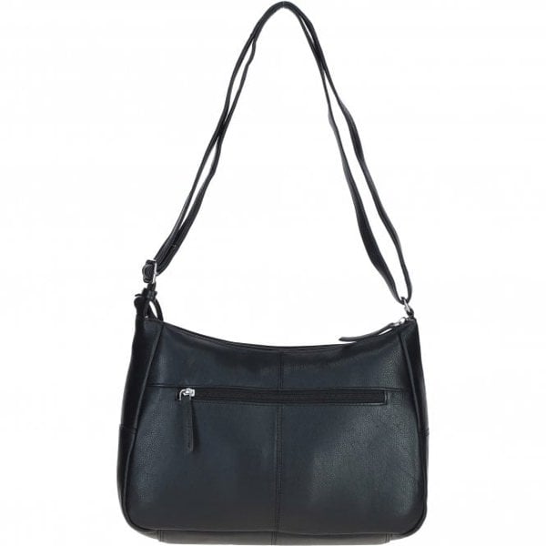 Ashwood Real Leather Shoulder Bag with Zip & Magnetic Pocket: Meath