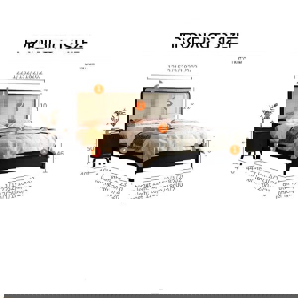 Monica Queen Size / King Size / Super King Size Bed, Storage Bed-Rit Concept-Rit Concept