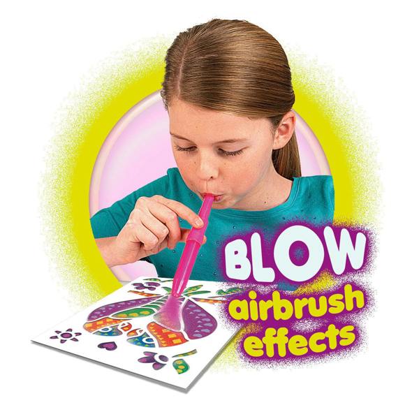 BLOPENS Stencil Magic – Colour-Changing Airbrush Art Kit