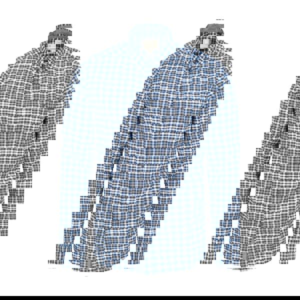 Mountain Warehouse Mens Driftwood Checked Organic Shirt - Navy - 