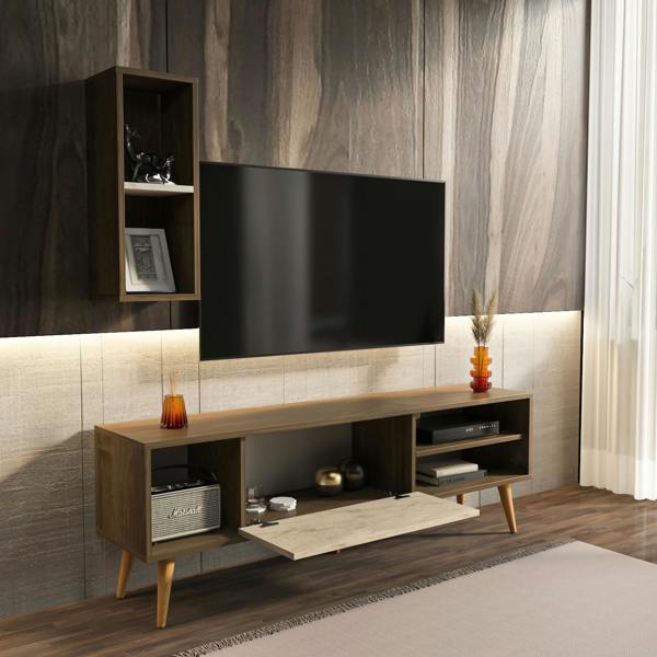 Decorotika Rans Modern Tv Stand TV Cabinet for TV's up to 55"