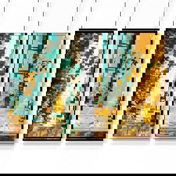 Living Room Canvases | Set of 2 Italian Lifestyle Wall art Prints