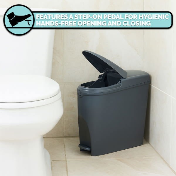 ProWashroom Pro Washroom Sanitary Bin 20L x4 Hygienic Disposal Pedal Bins Baby Hygiene Products