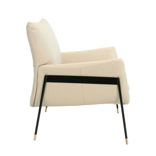 Angel Cerdá Pearl Grey Leather Armchair 5042