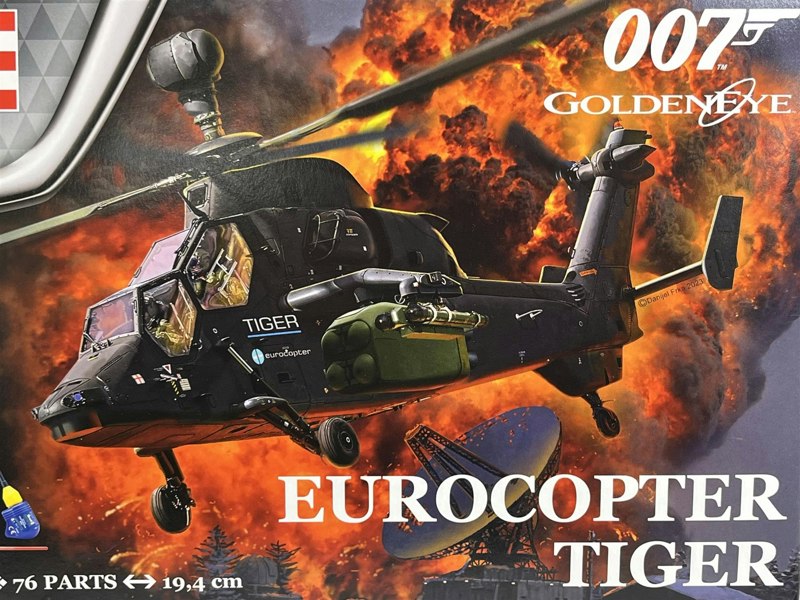 Revell James Bond 007 Goldeneye Eurocopter Tiger 1:72 Scale Model Kit Revell 05654