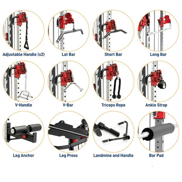 Marcy SM7553 Smith Cage Machine Linear Bearings Utility Weight Bench