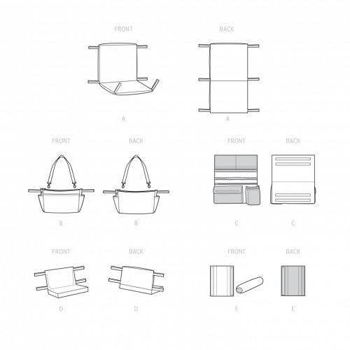 Simplicity Sewing Pattern 9492, Accessories OS (One Size) - Easy