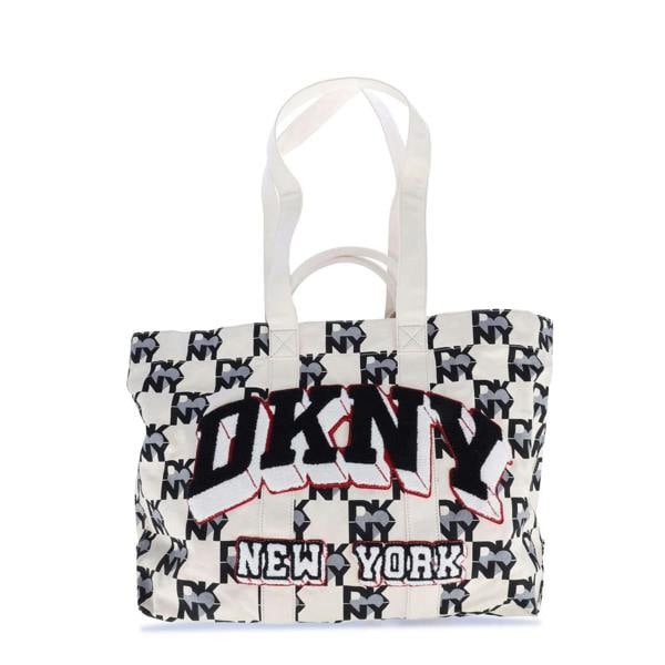 DKNY Heart Of New York Tote Bag - White/Black - 