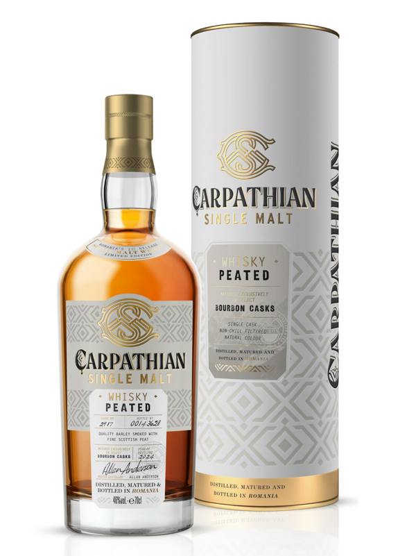 Carpathian Bourbon Cask Peated Single Malt Whisky 700ml 46% ABV