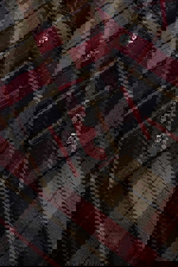 ENORSIA Mens Front Yoke LS Oxford Shirt