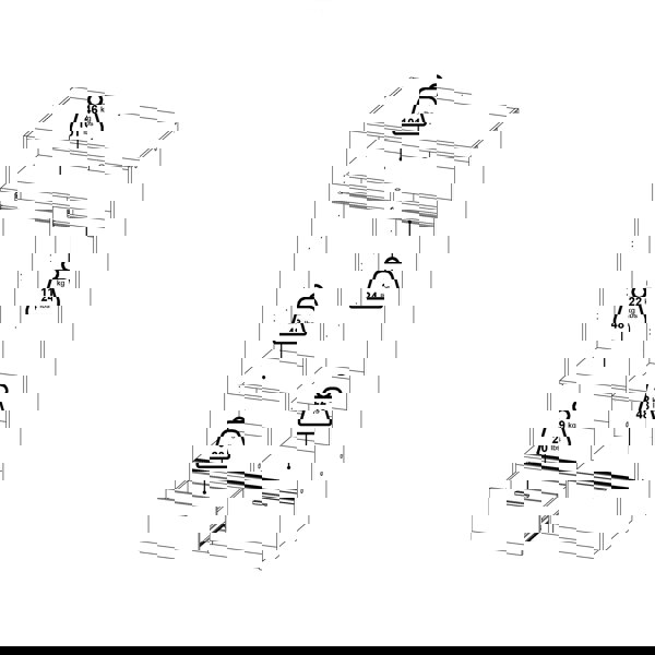 Furniture To Go Line Wardrobe with 2 Doors + 2 Drawers in Jackson Hickory Oak