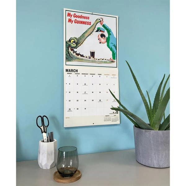 Guinness Poster Art Calendar 2027, Wall Calendars, Month To View, Lifestyle, Gift