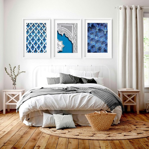 Islamic decor for home | set of 3 bedroom wall art