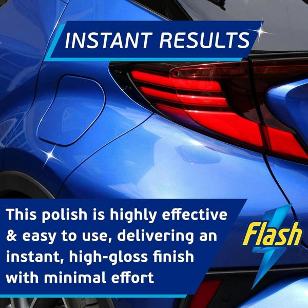 FLASH Car Polish High Gloss Instant Shine Paint Protection & Detailing 500ml