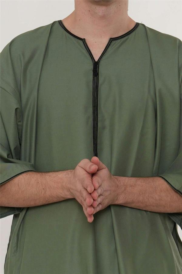Infinity Leather Men's Ramadan Moroccan Gandoura Thobe Robe Djellaba Eid Jubba- TT-006