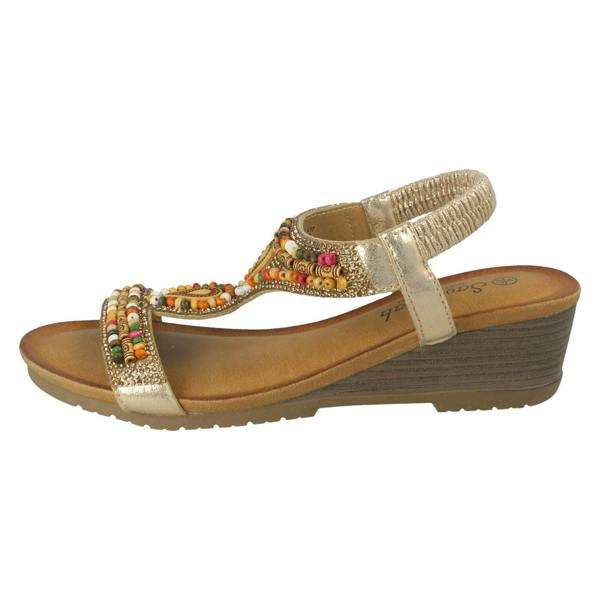 Savannah Ladies Savannah Wedge Heeled Sandals F12125