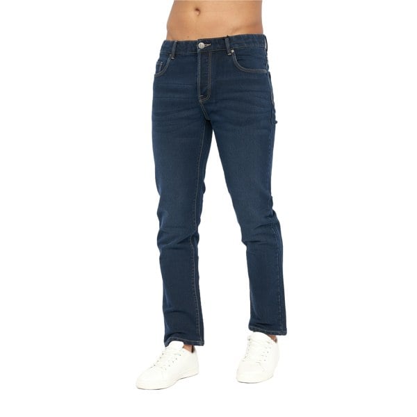 Crosshatch Mens Lampoons Slim Jeans - Dark Wash
