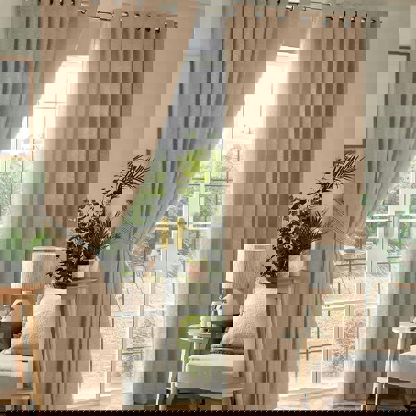 Luxury Living Chenille Blackout Ring Top Eyelet Curtains