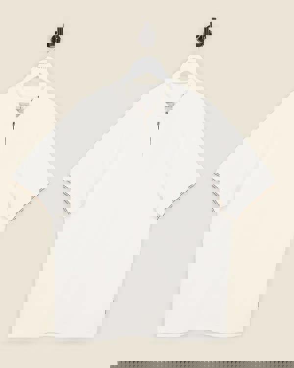 Larsson & Co Heavy T-Shirt With Baseball Collar