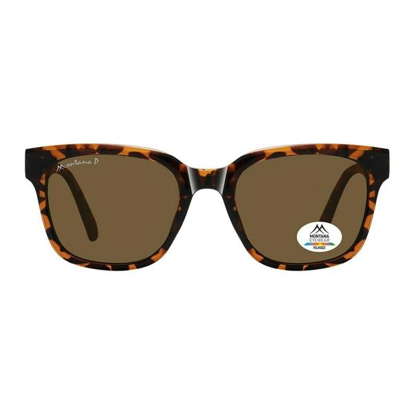 Montana Sunglasses MP54 B Shiny Turtle Brown Polarized