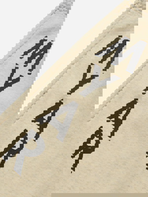 Myar Boys Cotton Logo Shorts in Beige