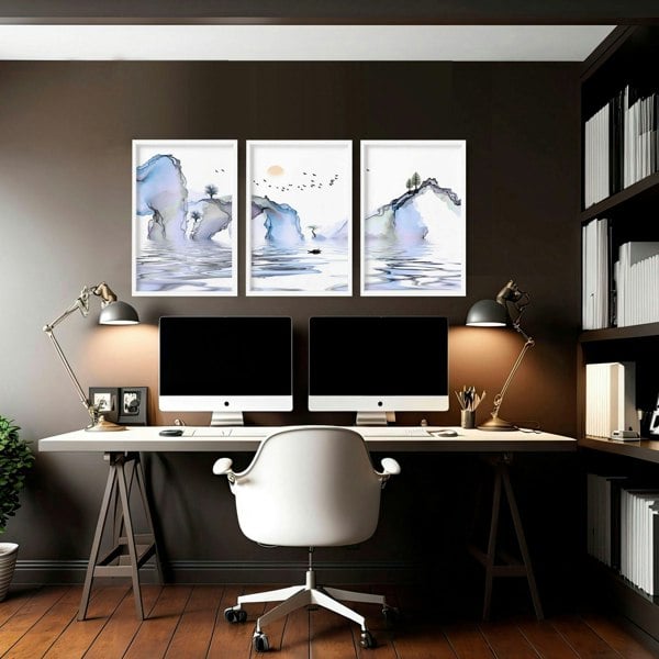 Wall art for office | set of 3 framed wall art