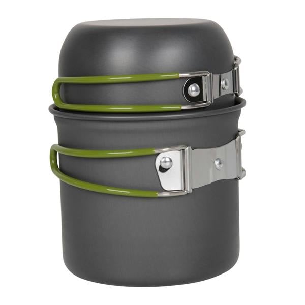 Mountain Warehouse Plain Cookware Set - Charcoal - 