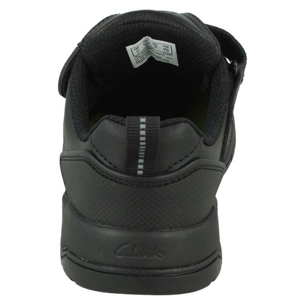 Clarks Boys Clarks Fold-Over Tongue School Shoes Laser Track K