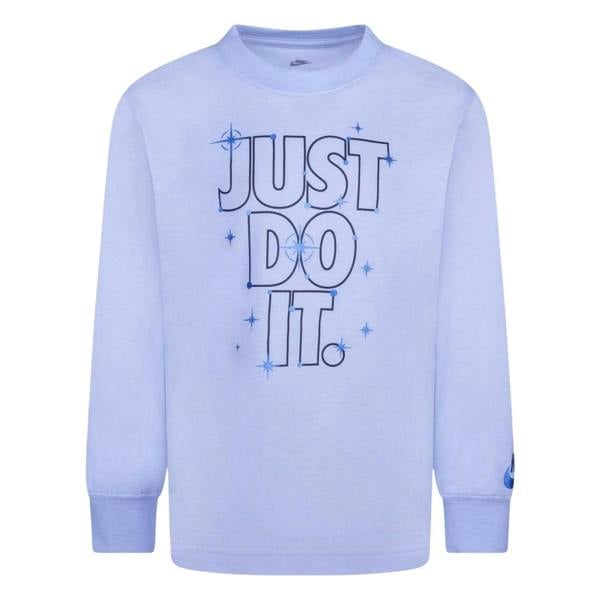 Nike Childrens/Kids Just Do It Jersey Knit Long-Sleeved T-Shirt - Blue - 