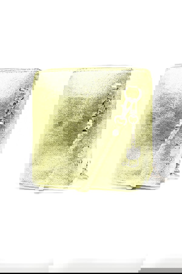 Kitise Small Italian Leather Handbag Crossbody Bag With Kitise Kitty Charm