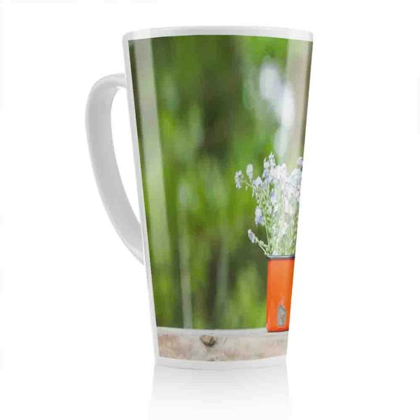 Benjamin Tate Design Forget Me Not Flowers Latte Mug
