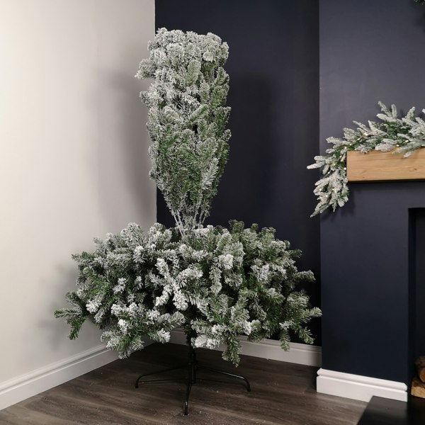 Samuel Alexander 7ft (2.1m) Snow Flocked Woodcote Spruce Artificial Christmas Tree